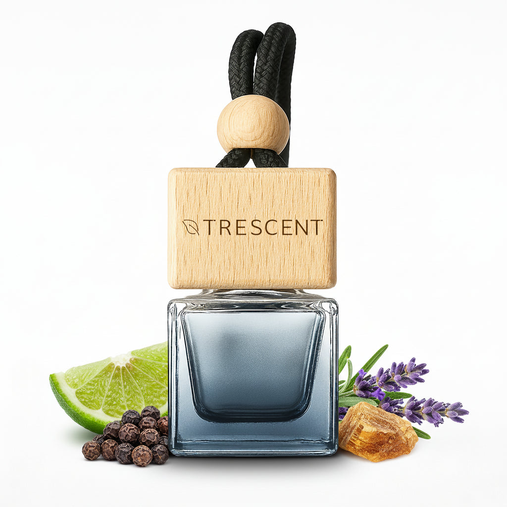 Luxe autoparfum met hanger - zilver - Zenful
